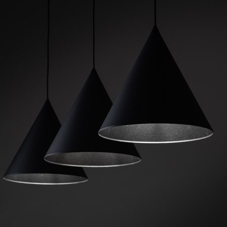 Lampa wisząca CONO Black 3xE27 L listwa