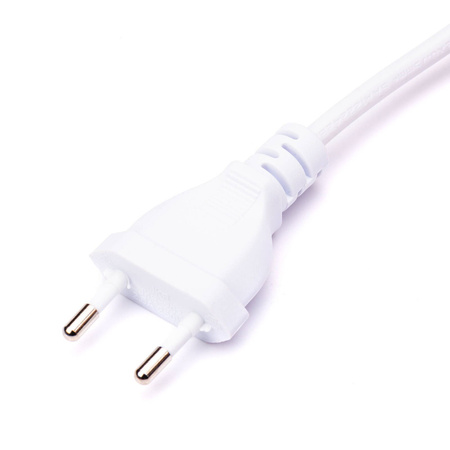 Kinkiet ścienny z abażurem Oro biały kabel