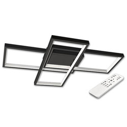 Plafon lampa LED Galaxis Orion 72W 56x37x8 cm czarny + pilot