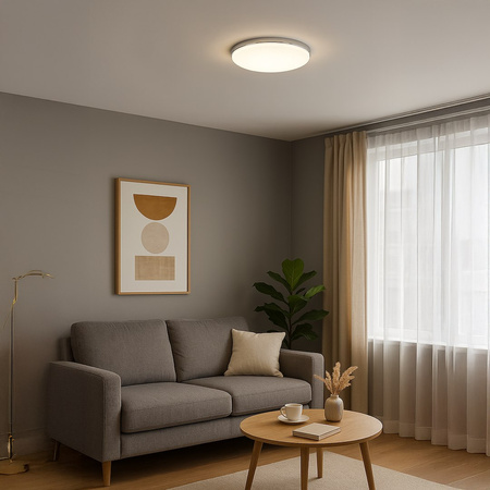 Plafon MAYA Chrome 36W LED Ø500