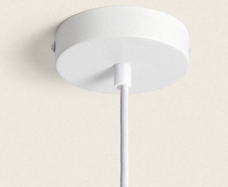 Lampa Wisząca z Metalu Cassandra biała