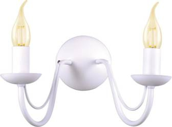 Świecznikowy, biały kinkiet do sypialni K-3999 z serii BARTEZ II