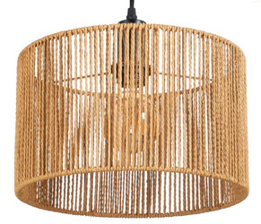 Lampa wisząca strunowa naturalna pleciona WALEC boho 30cm
