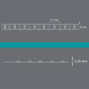 Taśma LED zasilana bateryjnie 1m z czujnikiem PIR 4000K IP20 + port USB