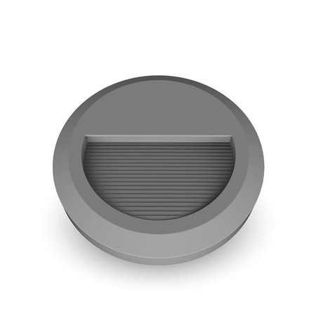 Oprawa Schodowa 2W LED V-TAC Szara Okrągła 230V IP65 VT-1142 3000K 80lm