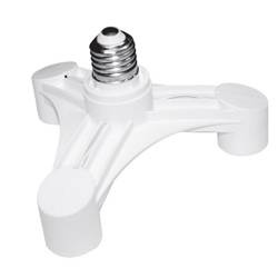 Rozgałęźnik adapter z gniazda E27 NA 3xE27 oprawki poziom ELEKTRO