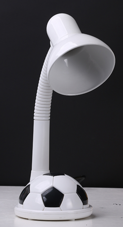 Dziecięca lampka biurkowa biała piłka nożna 1xE27