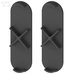 Komplet zaślepek bocznych czarnych P13-10 do osłonki C23 (2 szt bez otworu) (nr kat 7713102303)