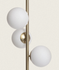 Lampa Podłogowa z Metalu i Szkła Moonlight Brass Round 3-pkt.