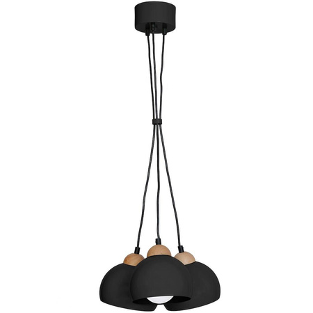 Lampa wisząca DAMA BLACK 3xE27 czarna