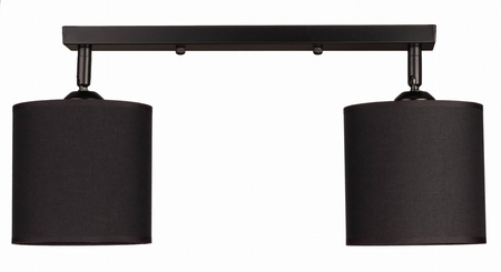 Lampa sufitowa listwa podwójna czarno biała