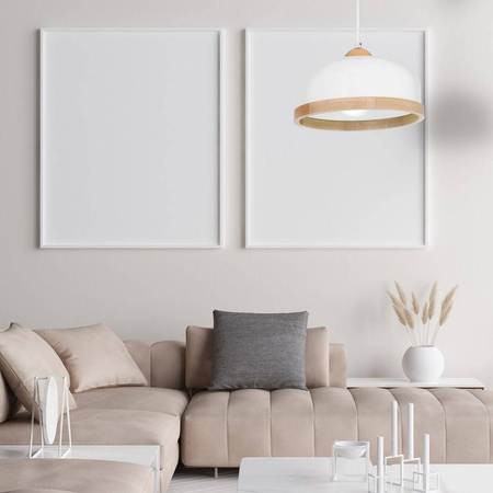 Lampa wisząca STUDIO WHITE 1xE27 biała