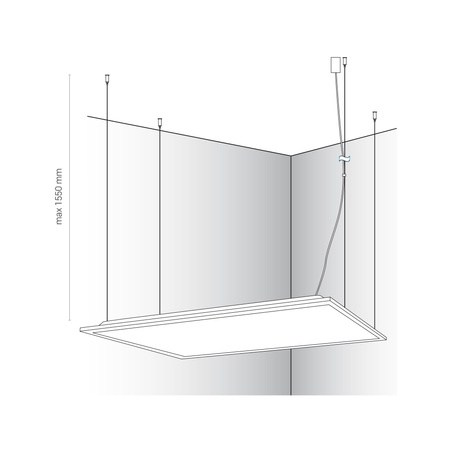 Nowodvorski Panel 60x60 CL ITAKA LED 40W 3000K ANGLE 100 