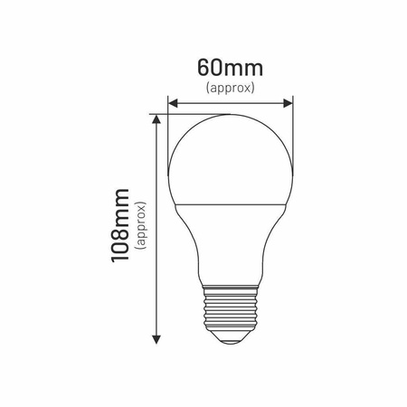 Żarówka LED A60 E27 8,5W BULB 806lm 4000K INQ