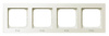 Ramka poczwórna do łączników IP-44 Sonata Ospel Ecru