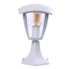 Lampa ogrodowa stojąca FOX WHITE 1xE27 30cm