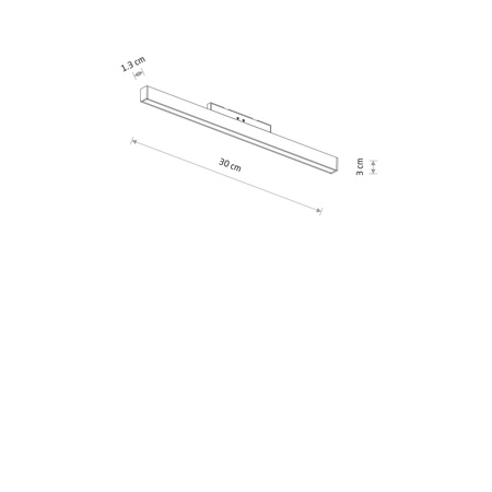 Nowodvorski 11743 oprawa liniowa do systemu NANO - LVM LINE Focus OUT LED 10W 3000k czarna