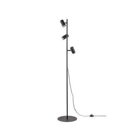  Lampa podłogowa TOP 3xGU10 Czarna