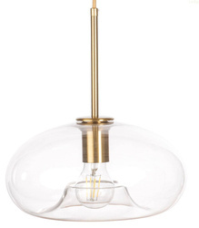 Lampa wisząca szklana przezroczysta PARIS Ufo E27