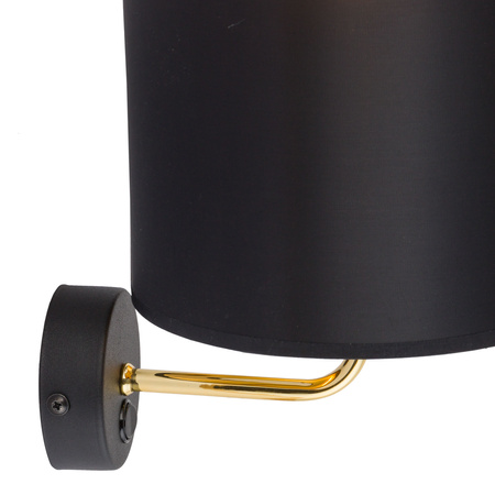 Kinkiet VEGA Black.Gold 1xE27