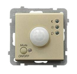 Elektroniczny czujnik ruchu Ospel Sonata Szampański Złoty