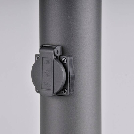 Lampa zewnętrzna DALLAS 44cm z gniazdem max 2500W grafit 1xE27