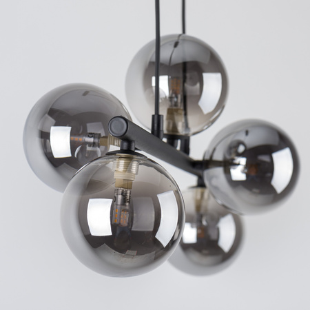 Lampa wisząca ESTERA Black 5xG9