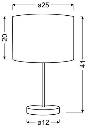 Lampa Stołowa Gabinetowa Candellux Arabesca 41-19533 E27 Brązowy
