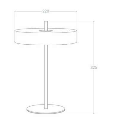 Metalowa Lampa Stołowa nocna 3,6W LED 3000K Korkor brązowa - złota