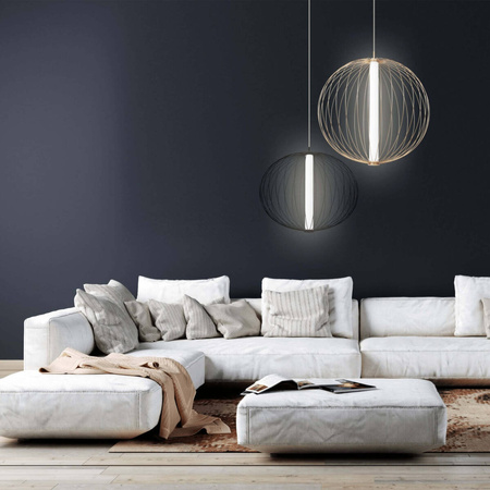 Light prestige Treviso wisząca duża złota CCT LP-798/1P L GD