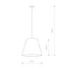 Nowodvorski Lampa wisząca czarna MOSS