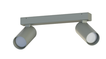 Listwa z regulowanymi reflektorami 2xGU10 FOURTY szara Nowodvorski 11437