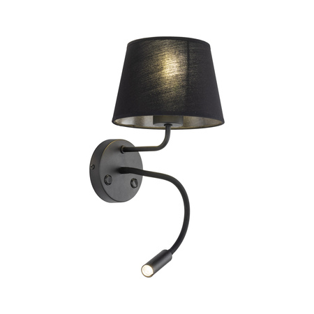 MAJA BLACK KINKIET 2 E27 + G9
