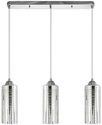 Lampa wisząca listwa Zoya 3xE27 chrom