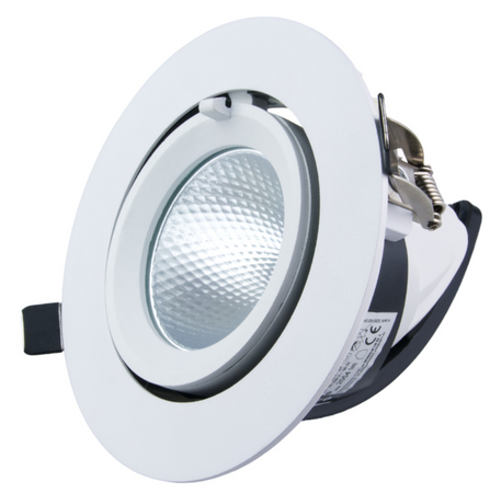 Oprawa podtynkowa regulowana Led 20W 4000K reflektor do podświetlania witryn biały