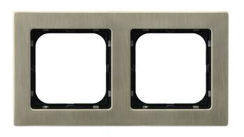 Ramka podwójna Sonata Nowe Srebro Ospel