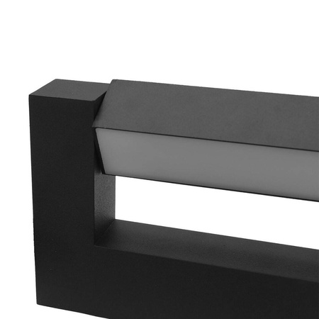 Kinkiet ścienny ASTER 2x4W 30cm IP54 czarny