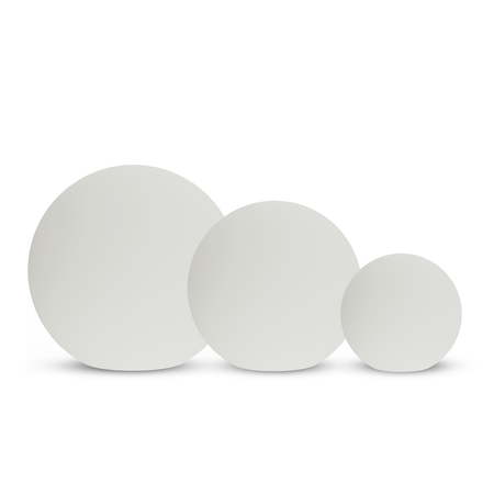 Kula Ogrodowa lampa Globo biała 1xE27 30cm