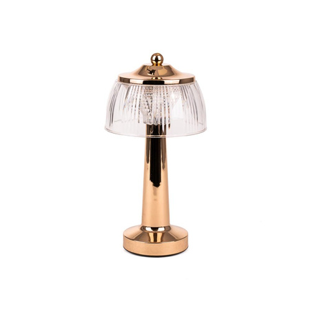 Lampka Biurkowa Nocna V-TAC 1W LED 26cm Ładowanie USB Ściemnianie Złota 