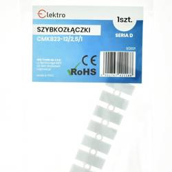 Szybkozłączka CN-D 12x 2,5 CMK823 zacisk sprężynowy (opk 1szt)
