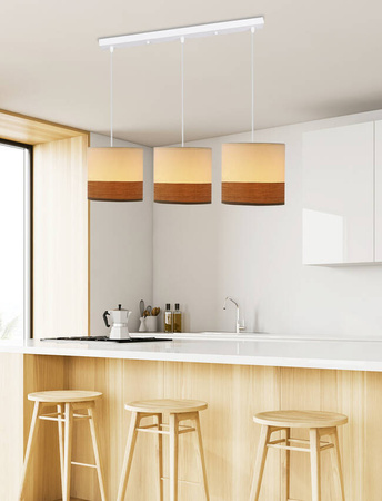 Bianco lampa wisząca biały 3x40W E27 