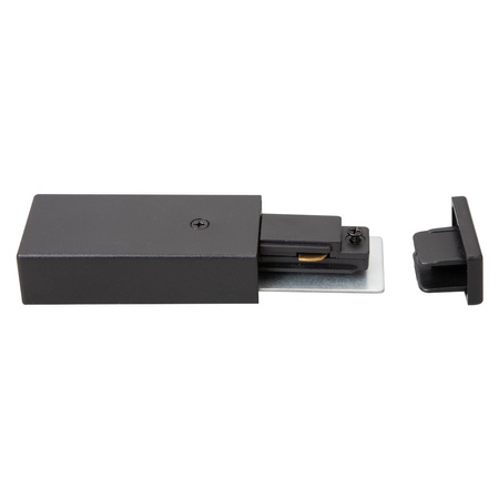 Zasilanie + Zaślepka Do Szynoprzewodu Czarny 1-Obwodowy