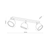 Lampa sufitowa ALTEA Black 3xGU10