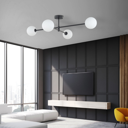 Lampa sufitowa SARIUS Black 4xG9