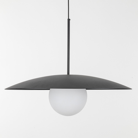 Tk Lighting SLATE BLACK GLASS lampa wisząca 1xE27