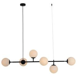 Light prestige Alisa wisząca czarna / białe kulki LP-005/6P BK/WH