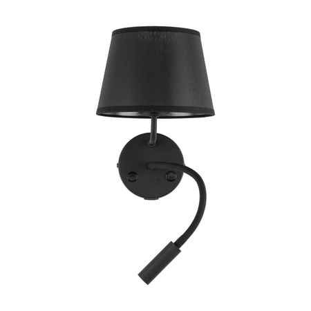 Kinkiet MAJA Black USB+E27