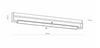 Kinkiet łazienkowy Led 36W czarny 90cm 4000K IP44