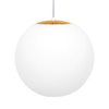 Lampa wisząca, pojedyncza kula, w białym kolorze K-5312 z serii ELMO