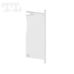 Zaślepka aluminiowa biała P26-1 LEWE bez otworu (wkręty w komplecie) (nr kat 7726114)